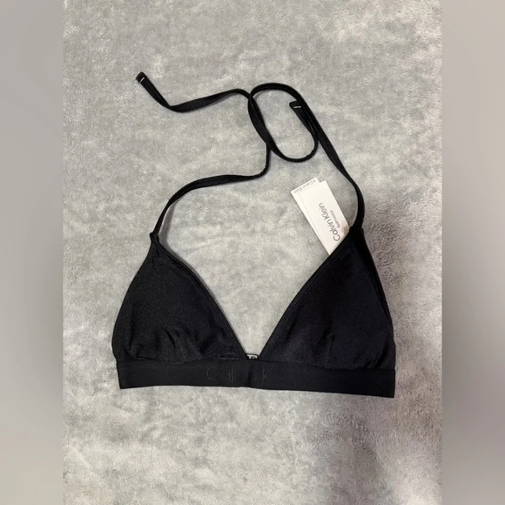 Calvin Klein Black Triangle Swim Bra